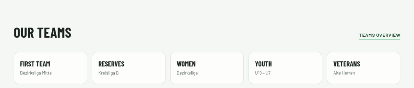 Mannschaftsuebersicht der Demo mit mehreren Teams